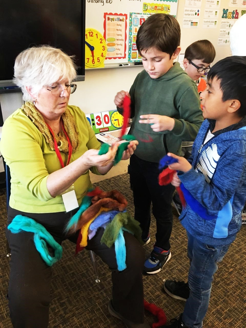 Wilson Weaving with kids