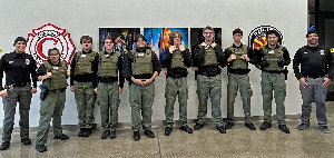 Sedona Police Cadets group photo with SPD officers