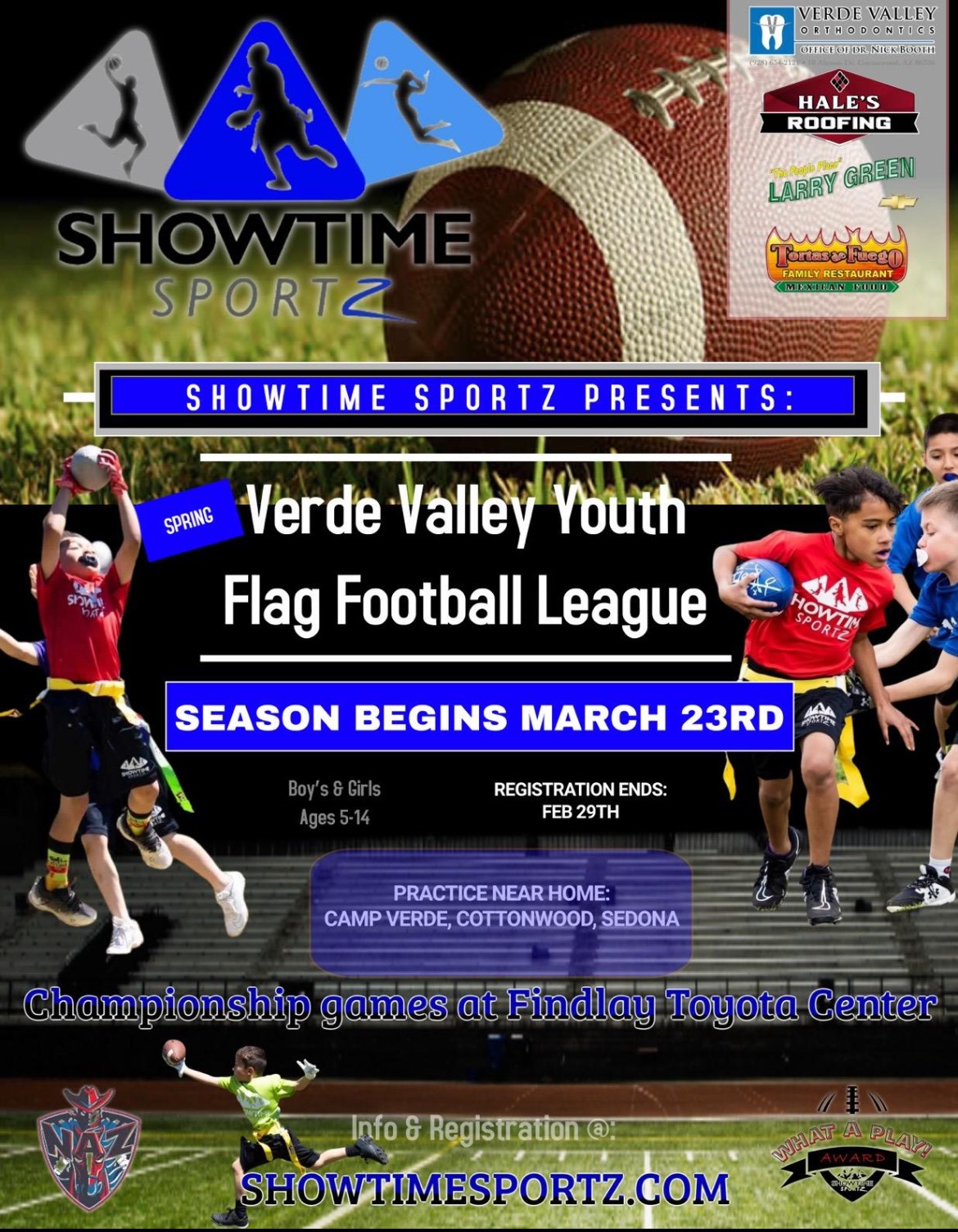 Verde Valley Youth Flag Football LEague Spring 2024