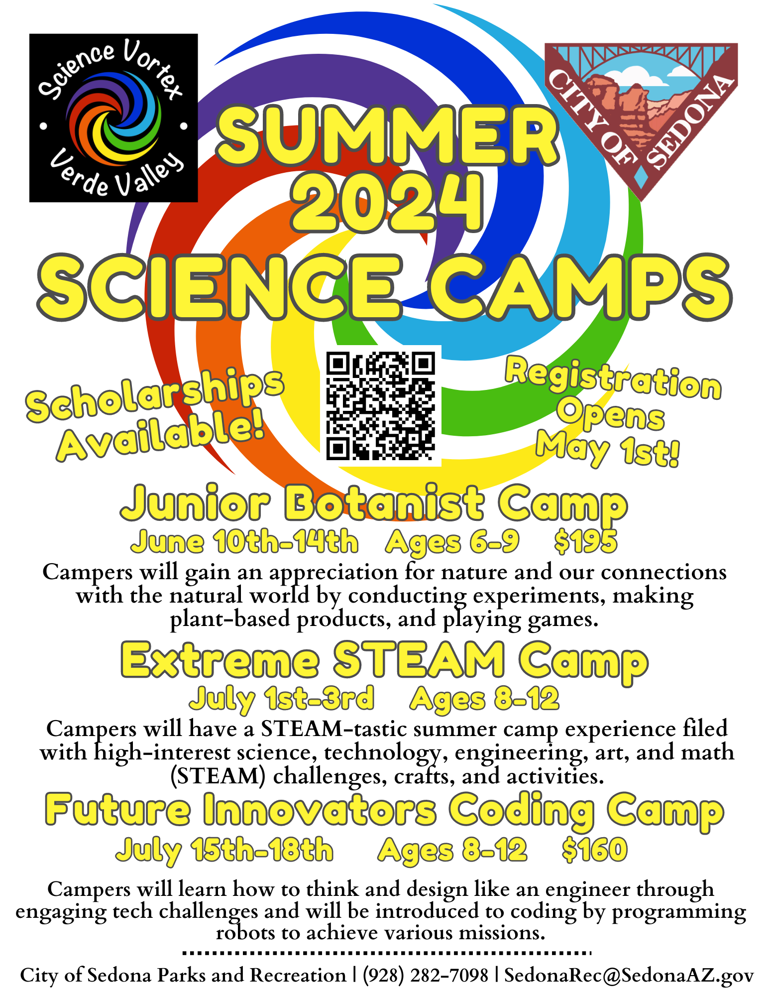 Science Vortex Summer Camp Flyer