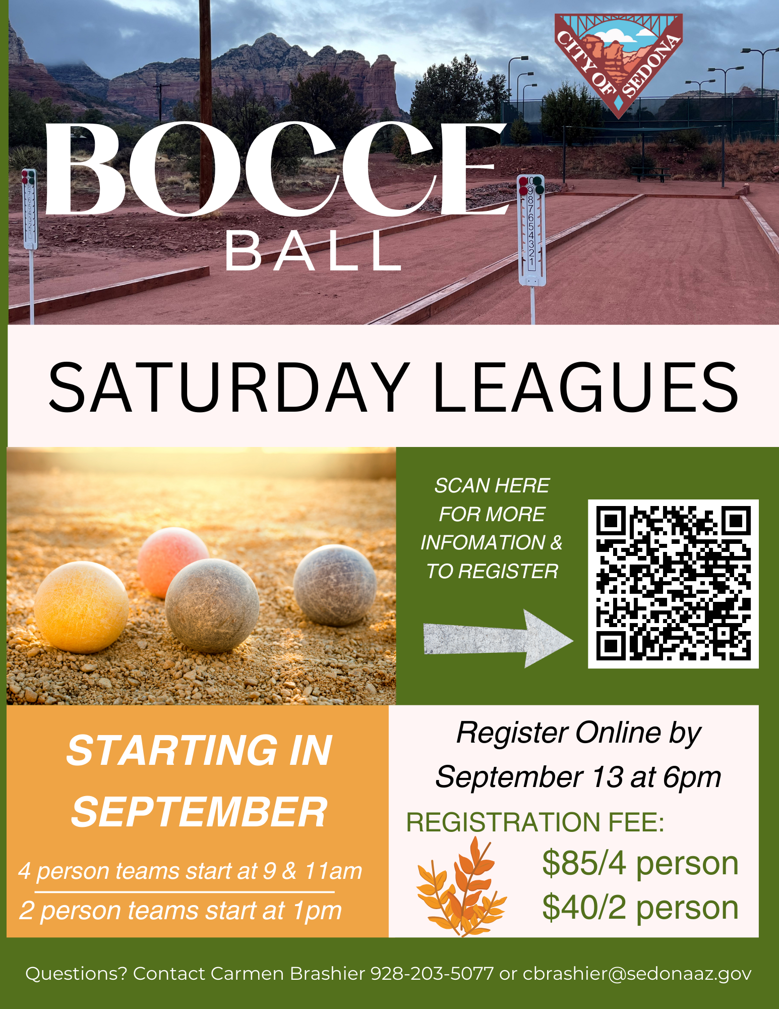 Bocce Ball League Flyer