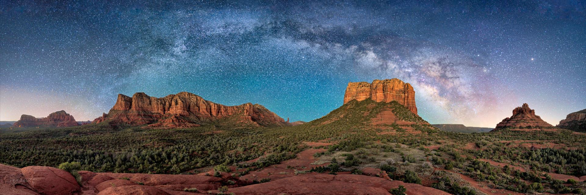 Bill Belvin Milky-Way-Arched-over-Sedona