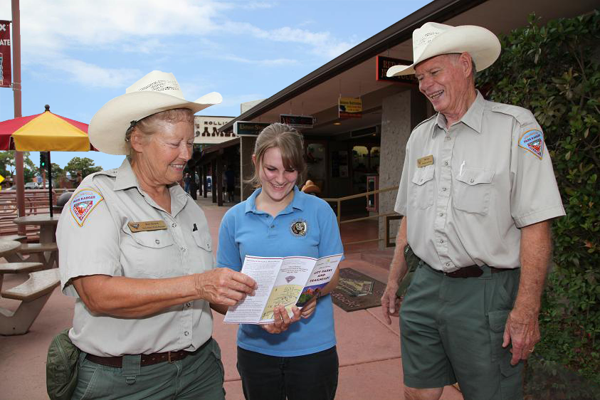 Two volunteer Park Rangers