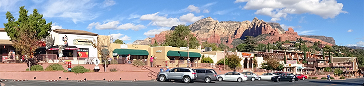 Storefronts along SR 89A