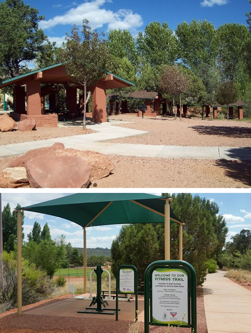 Two images of Posse Ground Park